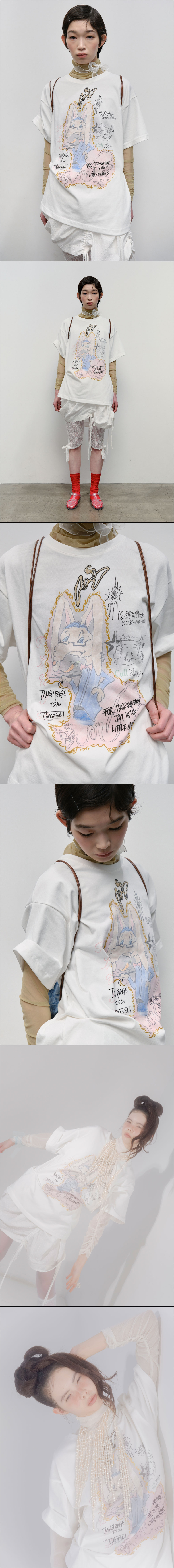 TYPESERVICE ■ Rabbit Ruched Top MUSINSA | TYPESERVICE Rabbit Ruched Top [White]