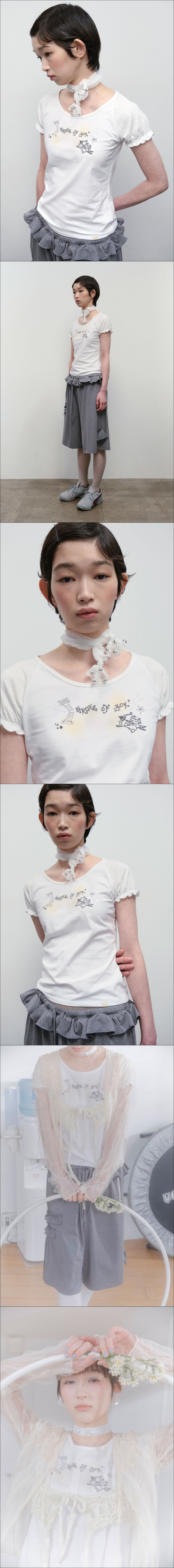 ◇typeservice◇ Lucky Puff Sleeve Top White TYPESERVICE) Lucky Puff Sleeve Top [White]
