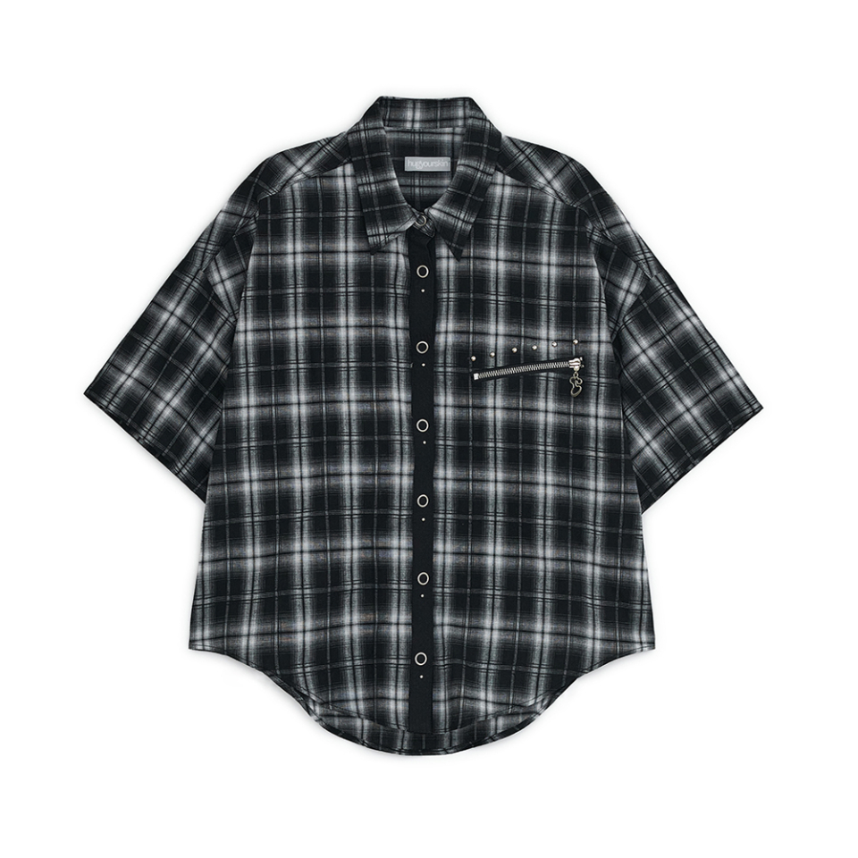 STUD CHECK SHIRT