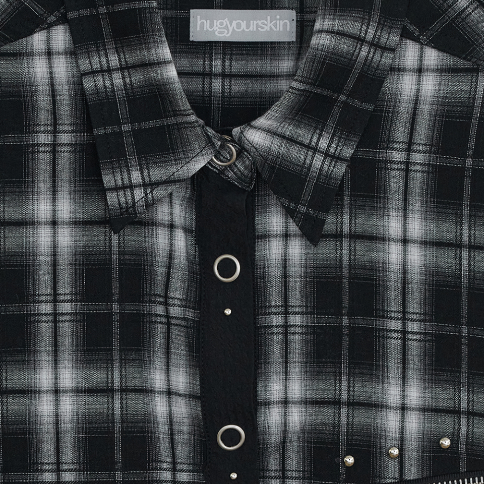 STUD CHECK SHIRT