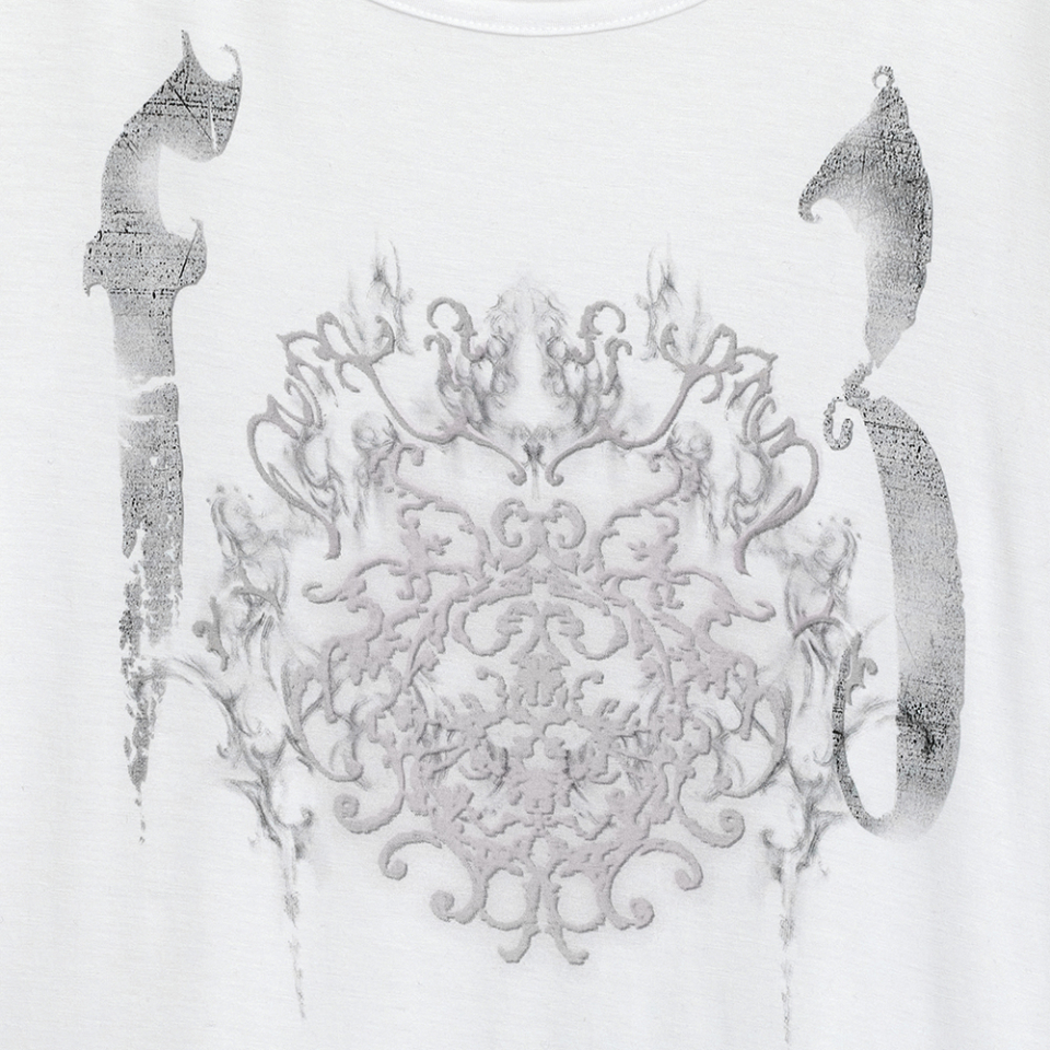 ★hug your skin★ Ornament printed top white MUSINSA | HUG YOUR SKIN Ornament Print Top (White)