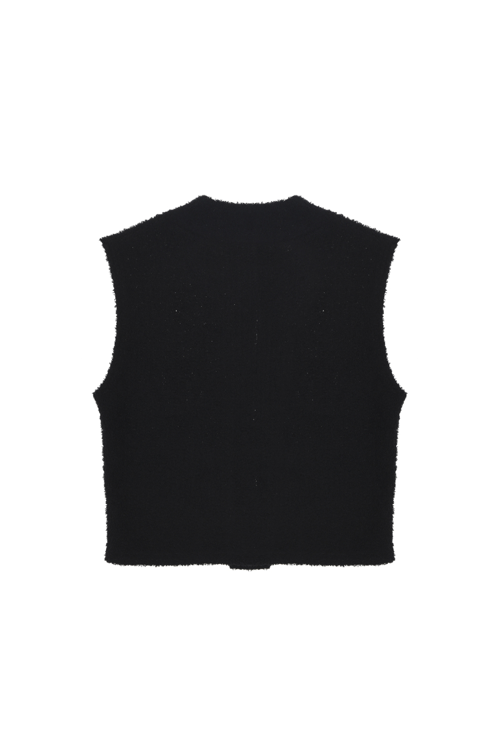 TWO POCKET STUD LINE VEST IN BLACK 상세 이미지 7