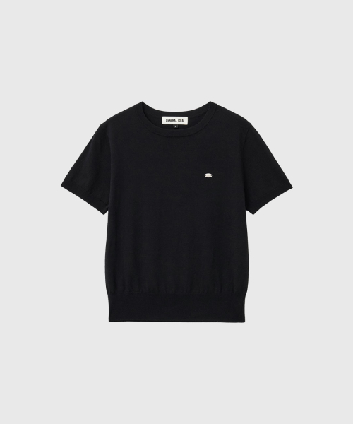 Легкий трикотажный топ WBE2L05512 BLACK