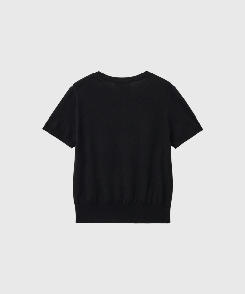 Легкий трикотажный топ WBE2L05512 BLACK