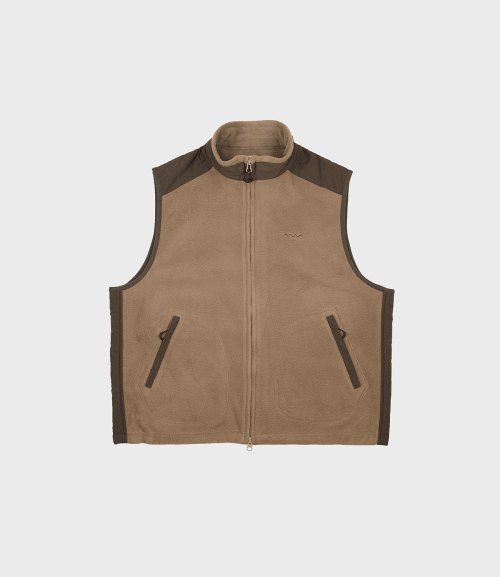 mmo fleece vest (2colors)