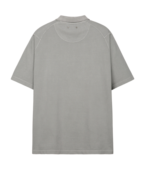 Футболка-поло Garment Dyeing Light Gray IETS5E413G1