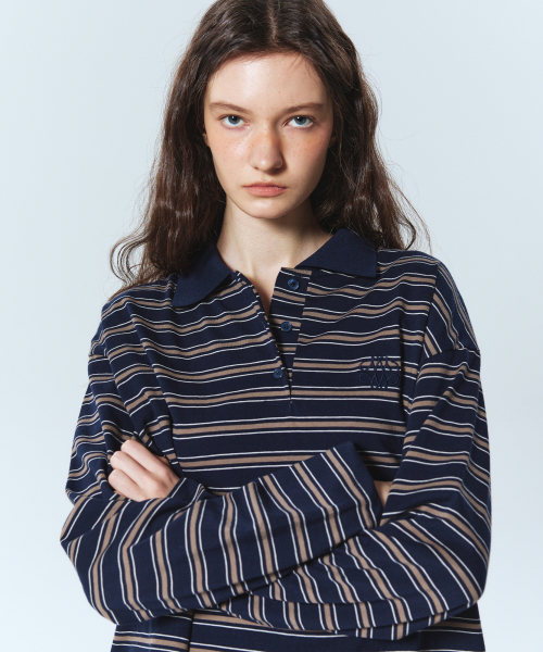 SIGNATURE LOGO STRIPE PK SLEEVE_NAVY