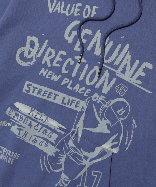 Худи Genu Direction Dark Blue (MP1TU057-054)