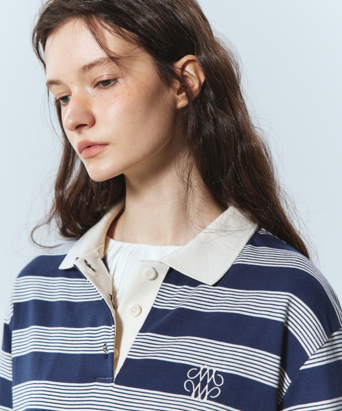CLASSIC STRIPE PK длинный SLEEVE_NAVY