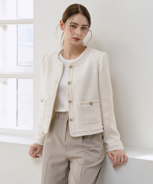 Essential Tweed куртка [Rough Ivory] ZF1JK510