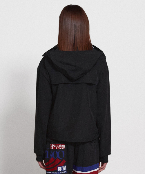 Highneck Hood Vest_Black