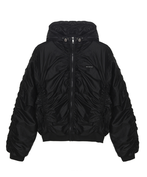HOODY SHIRRING VOLUME куртка_чёрный
