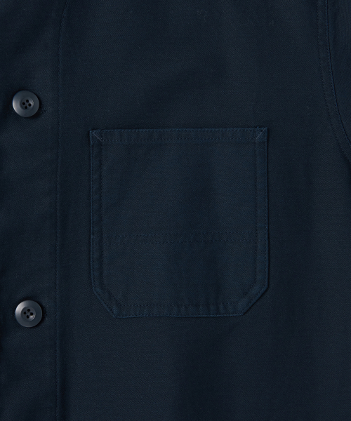 BACK SATIN SHORT CHORE куртка [NAVY]
