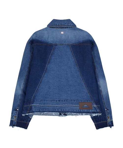 CONTRAST WASH DENIM куртка (BLUE)