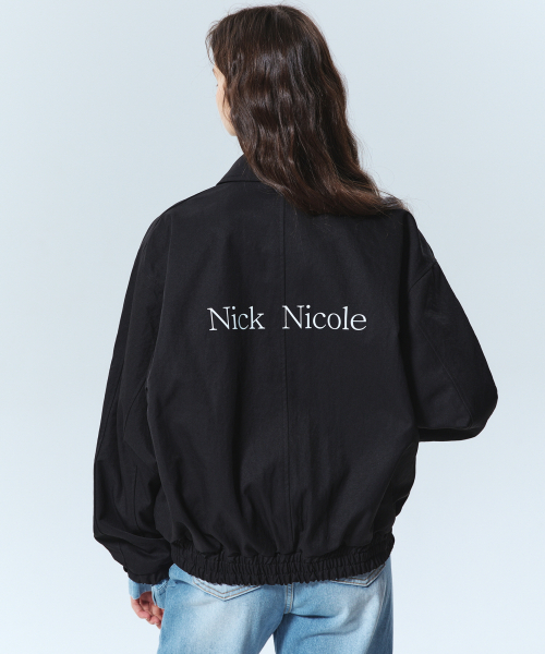 NICOLE оверсайзD BLOUSON JUMPER_чёрный
