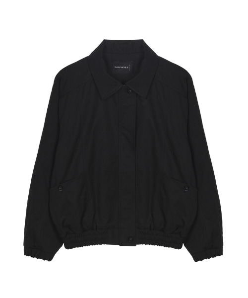 NICOLE оверсайзD BLOUSON JUMPER_чёрный