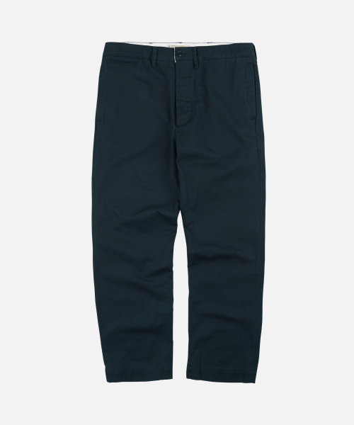 WASHED OFFICER CHINO PANTS _ NAVY