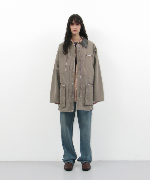 Куртка чоре с потертостями Khaki Beige