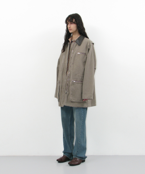 Куртка чоре с потертостями Khaki Beige