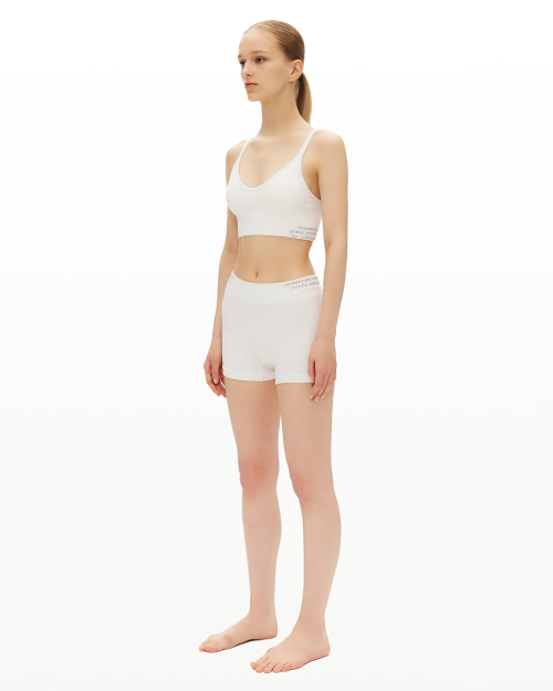 lettering bralette & boy shorts_pure white