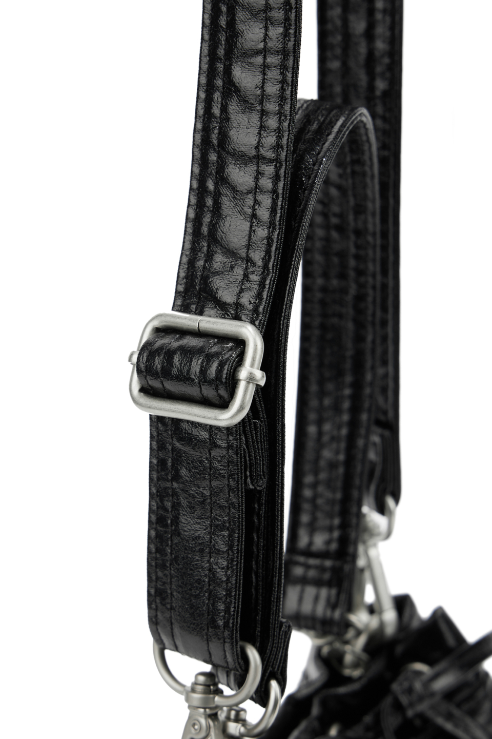 ☆DEINET☆ D STITCH PADDING MINI BAG IN BLACK 다이닛(DEINET) D STITCH PADDING MINI BAG IN BLACK - 사이즈
