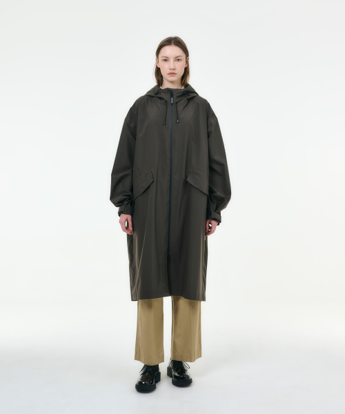 Женский плащ Hwaseong Weather Coat Essential Collection Dark Khaki