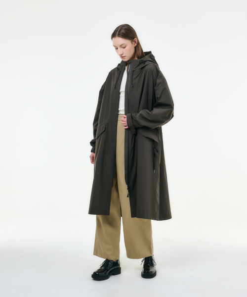 Женский плащ Hwaseong Weather Coat Essential Collection Dark Khaki