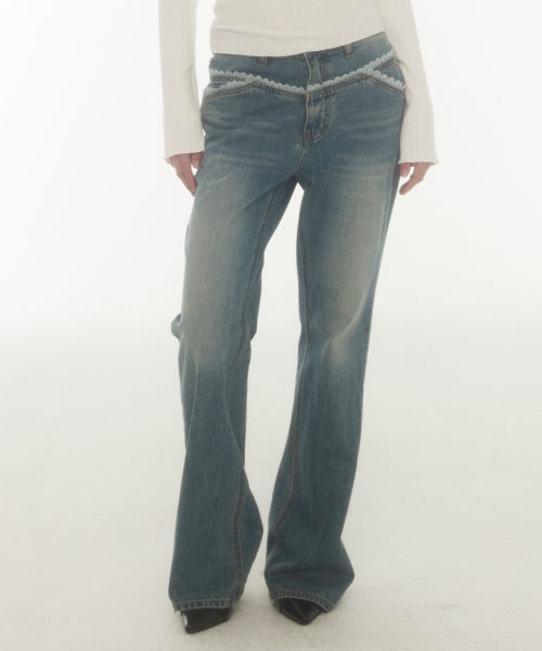 lace bt pants (blue)