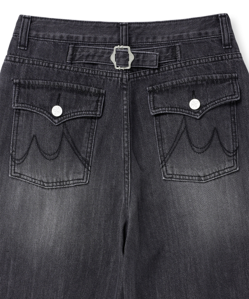 back pk pants (black)