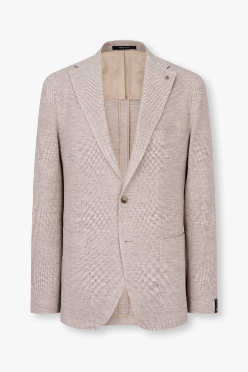 [TAGLIATORE] Блейзер из льна_Beige 4715102602