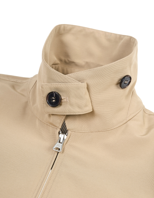 Pleated Blouson Jacket - Beige