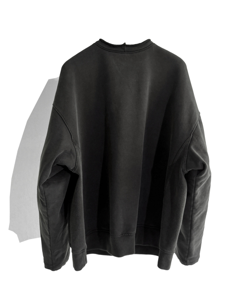 Крой с разрезом, круглый вырез_KHAKI GREY