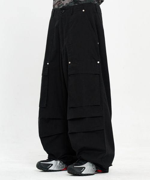 Карго-брюки Washed Fatigue с передними карманами [Black]