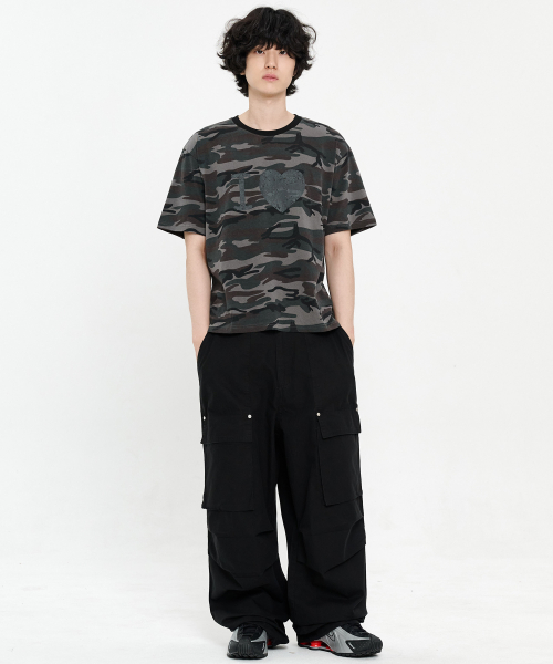 Карго-брюки Washed Fatigue с передними карманами [Black]