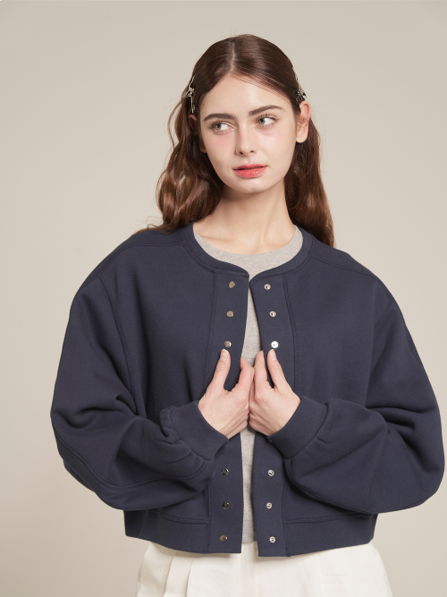 Хлопковый блузон - Navy