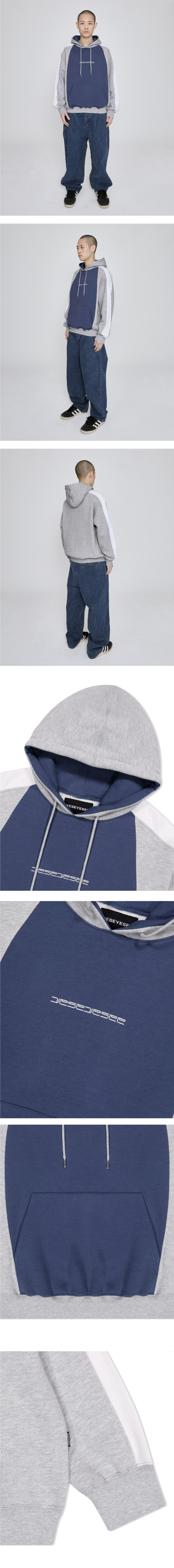 【YESEYESEE】Triple Raglan Hoodie R5665 MUSINSA | YESEYESEE Triple Raglan Hoodie Grey