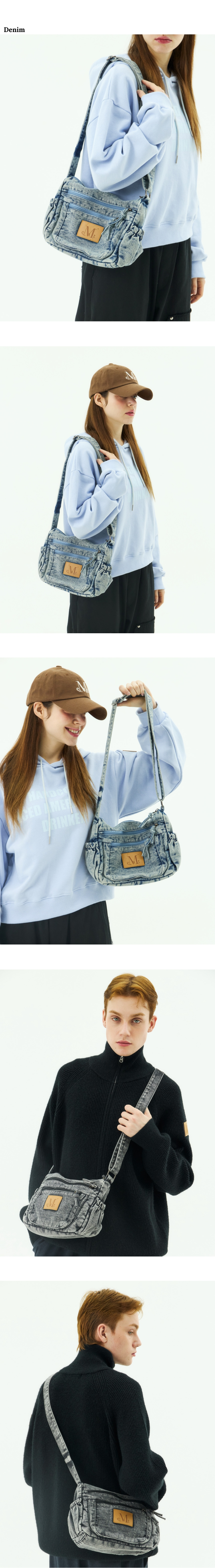 ◆MUCENT◆ Stone Washed Denim Crossbody Bag Unisex 2 Colors MUSINSA | MUCENT Stone Washed Denim Crossbody Bag Unisex (2