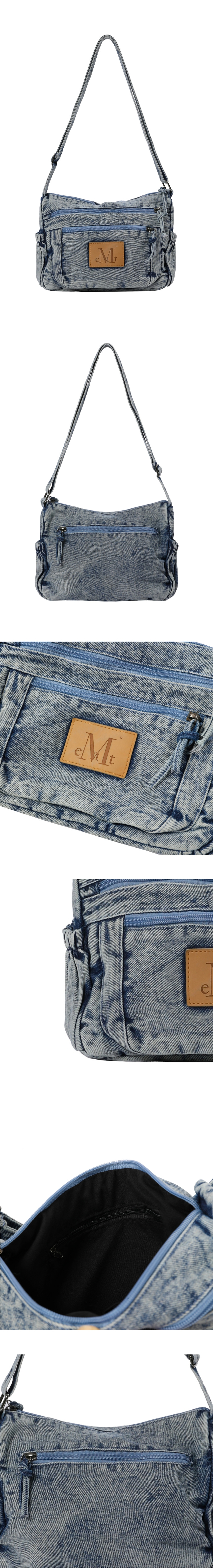 【MUCENT】Stone Washing Denim Crossbody Bag Unisex MUSINSA | MUCENT Stone Washed Denim Crossbody Bag Unisex (2