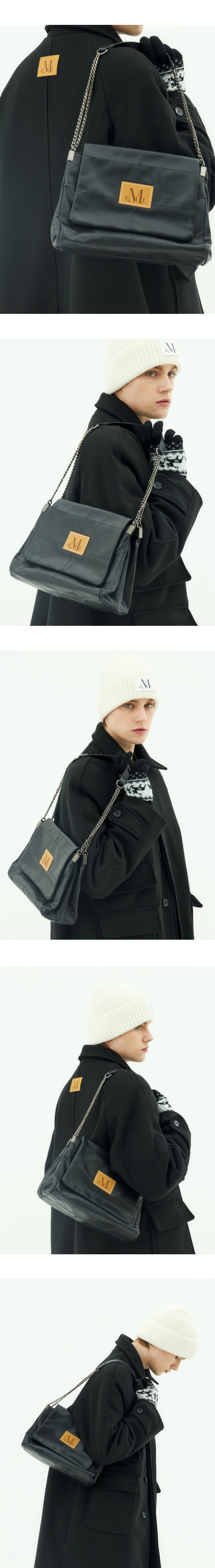 MUSINSA公式 | MUCENT Infinity Leather Chain Shoulder Bag
