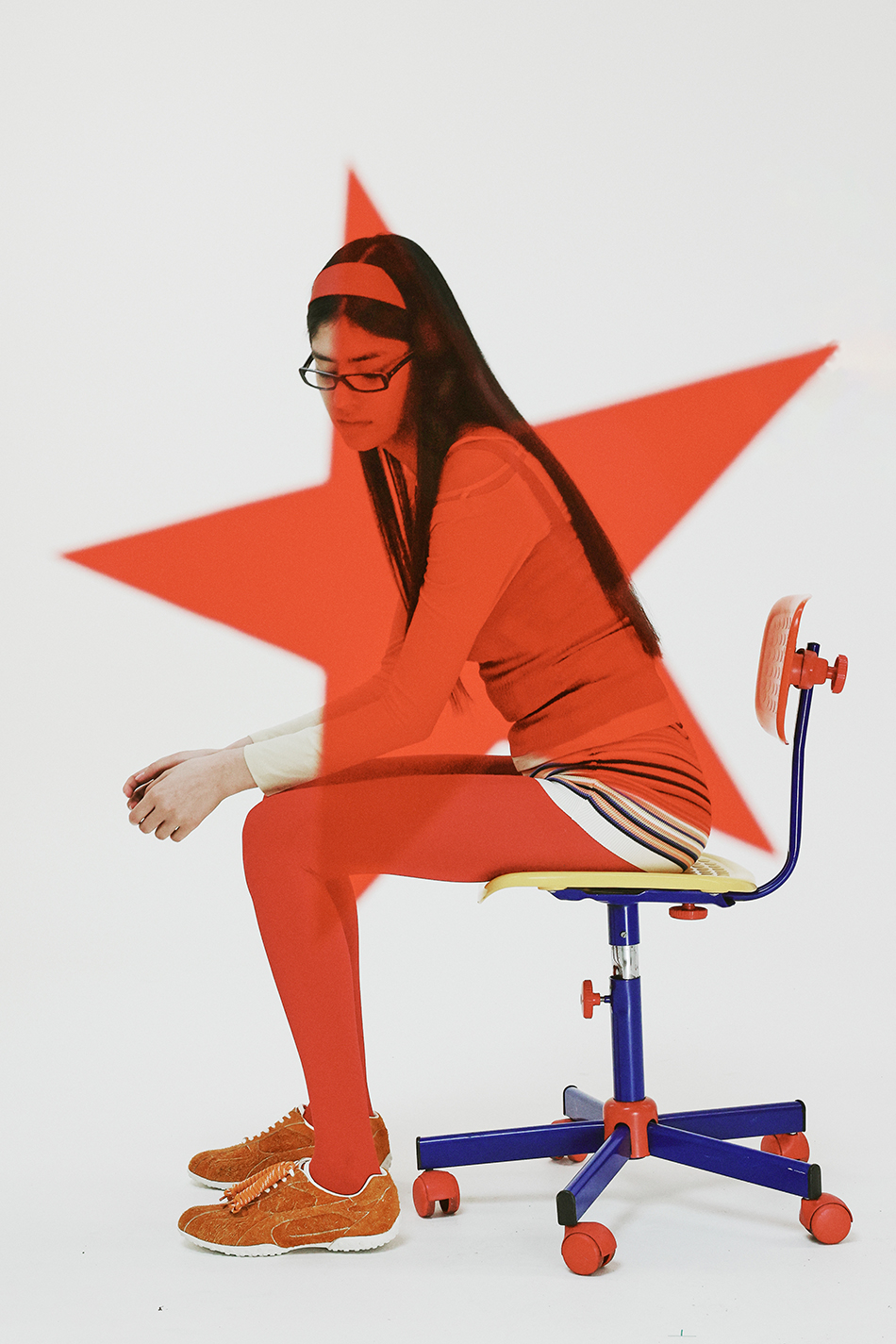 MUSINSA | YASE Spider Pop Sneakers Orange