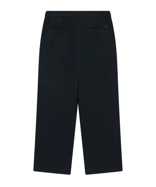 Свободные хлопковые брюки с ремнем Dark Navy