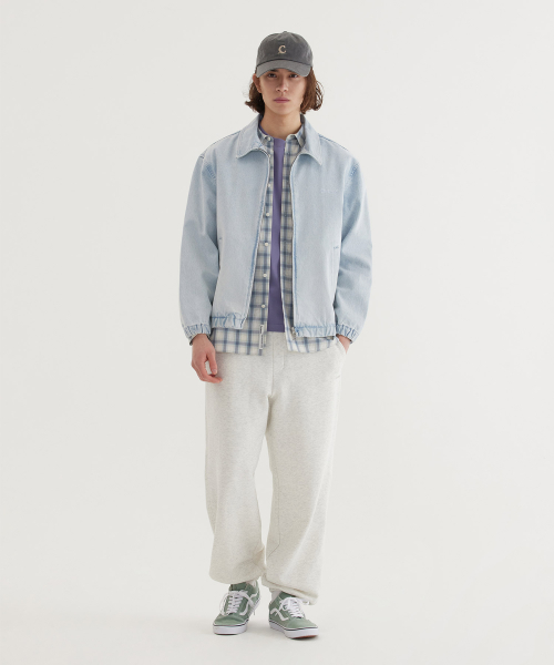 DENIM ZIP-UP JACKET