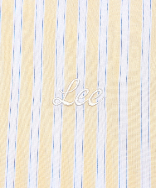 Женская оверсайз рубашка в полоску Light Yellow