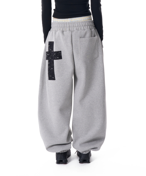 Laced CROS2 Patch Sweatpants (Gray)