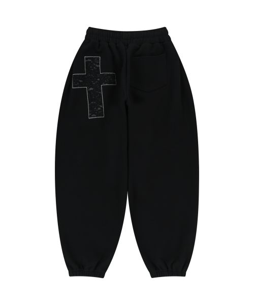 Laced CROS2 Patch Sweatpants (Black)