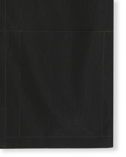 COLLARLESS JACKET LUSTRE BLACK
