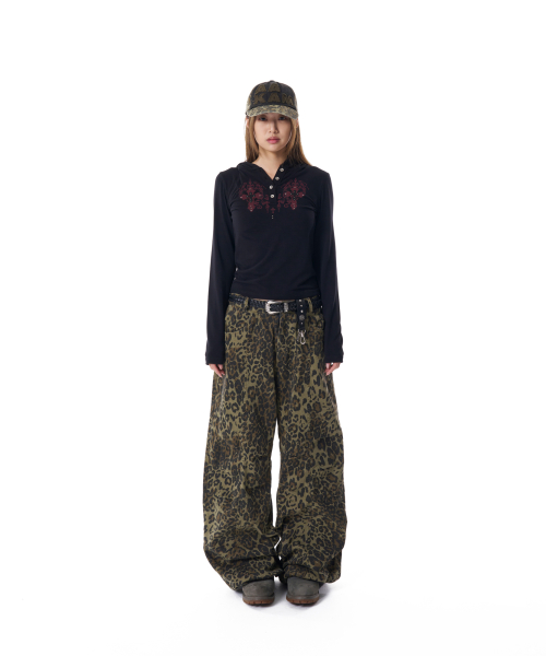 Studded CROS2 Hooded Long Sleeve (Black)