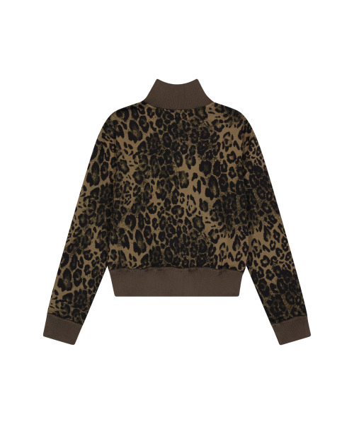 Leopard Logo Track Jacket (Brown)