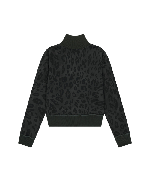Leopard Logo Track Jacket (Black)