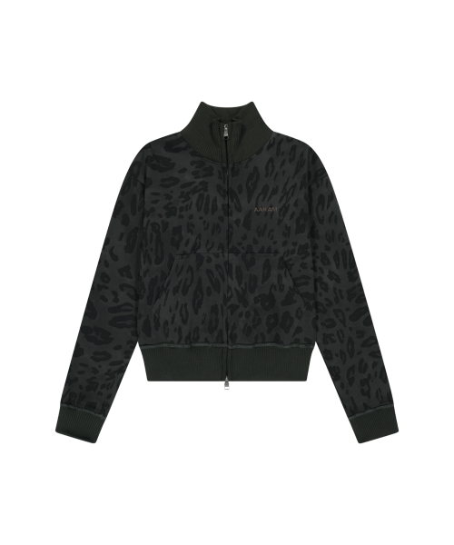 Leopard Logo Track Jacket (Black)